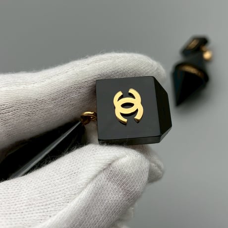 CHANEL (シャネル) ヴィンテージ ココマーク ロゴ スイング イヤリング