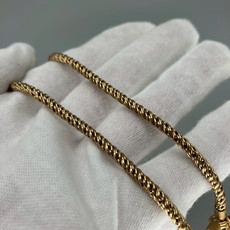 CHANEL (シャネル) ヴィンテージ カラーストーン グリポア パール ココマーク ネックレス