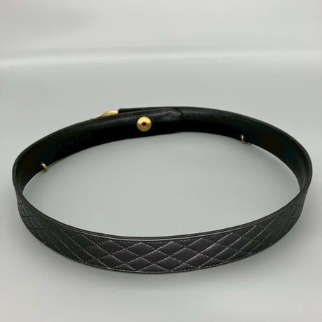 CHANEL (シャネル) ヴィンテージ マトラッセ ココマーク ターンロック チェーン ベルト