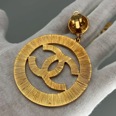 CHANEL (シャネル) ヴィンテージ デカココ ココマーク スイング 大振り イヤリング