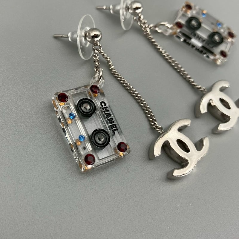 CHANEL (シャネル) ヴィンテージ カセットテープ ココマーク ピアス