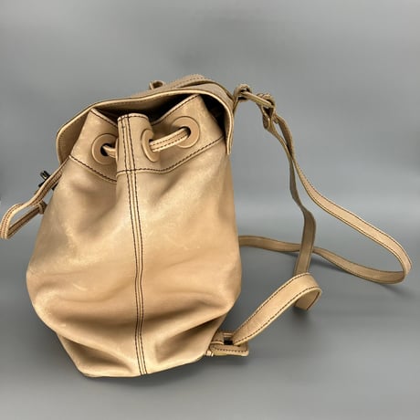 CHANEL (シャネル) ヴィンテージ ターンロック ベージュ リュックサック バックパック
