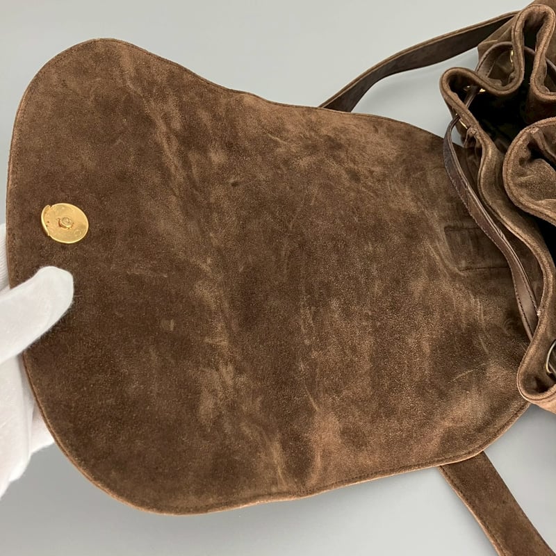 CHANEL (シャネル) ヴィンテージ スエード ココマーク リュックサック