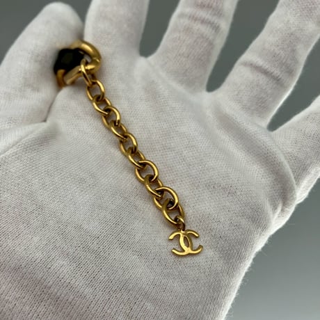 CHANEL (シャネル) ヴィンテージ ロゴ ラインストーン ネックレス チョーカー