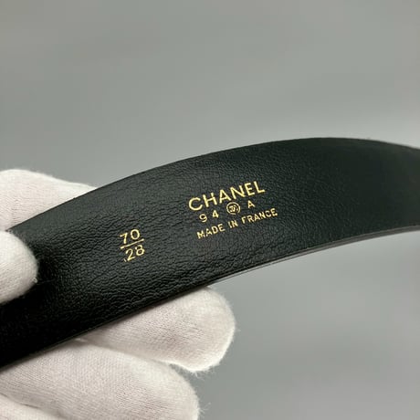 CHANEL (シャネル) ヴィンテージ マトラッセ ココマーク ターンロック チェーン ベルト