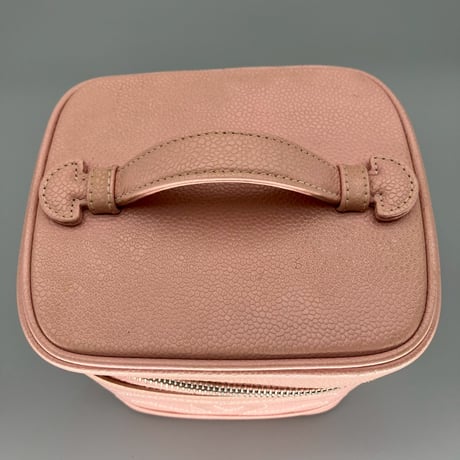 CHANEL (シャネル) ヴィンテージ デカココ ココマーク キャビアスキン ピンク ハンドバッグ バニティ