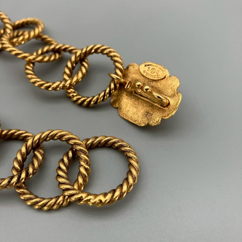 VINTAGE CHANEL グリポア ストーン ゴールドチェーン ネックレス CHANEL (シャネル) ヴィンテージ カラーストーン グリポア