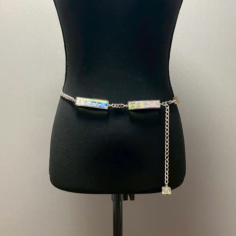 CHANEL (シャネル) ヴィンテージ ココマーク クリア チェーンベルト