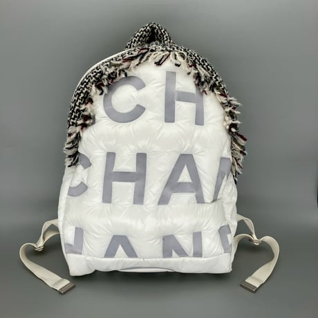 CHANEL (シャネル) ドゥドーヌ ココネージュ ツイード ロゴ ココマーク リュックサック バックパック