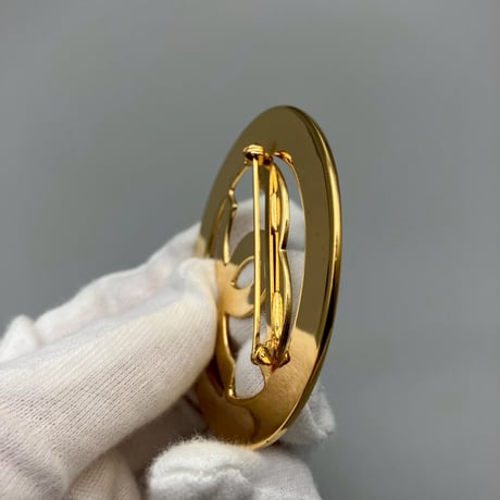 CHANEL (シャネル) ヴィンテージ デカココ ココマーク ラウンド ブローチ