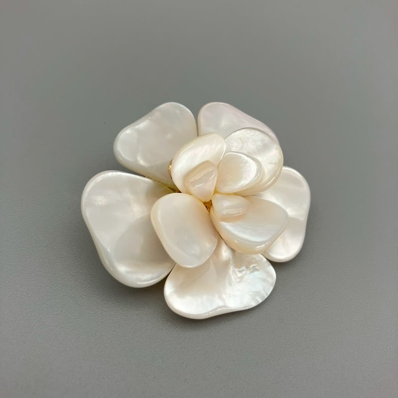 CHANEL (シャネル) ヴィンテージ カメリア フラワー ブローチ