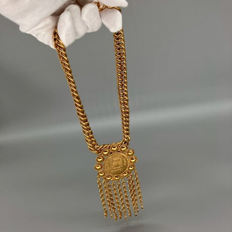 CHANEL (シャネル) ヴィンテージ 31 RUE CAMBON PARIS フリンジ ココマーク ネックレス チョーカー