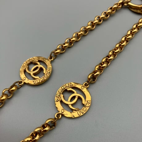 CHANEL (シャネル) ヴィンテージ ラウンド ココマーク ネックレス