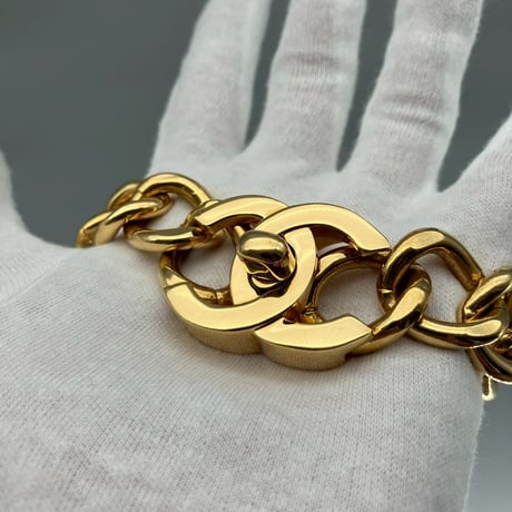 CHANEL (シャネル) ヴィンテージ デカココ ターンロック ココマーク ネックレス