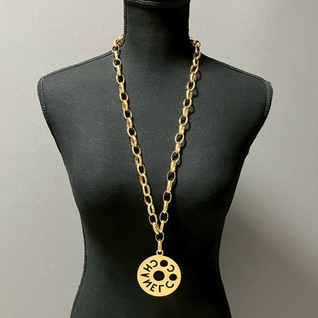 CHANEL (シャネル) ヴィンテージ ラウンド ロゴ ネックレス
