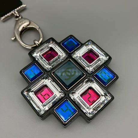 CHANEL (シャネル) ラインストーン ココマーク ネックレス