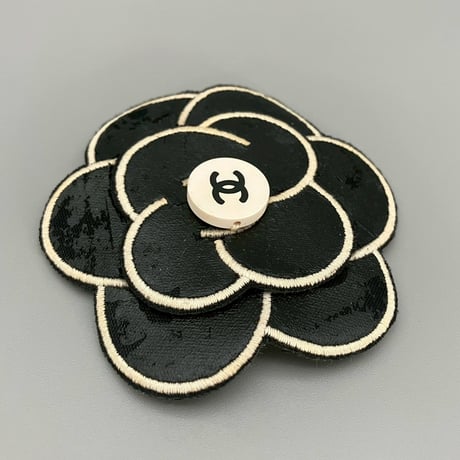 CHANEL (シャネル) ヴィンテージ ココマーク カメリア ブローチ