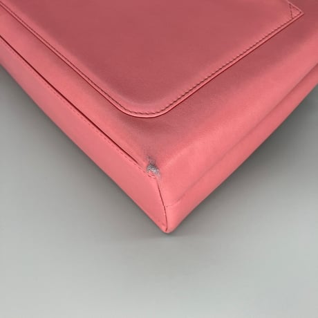 CHANEL (シャネル) ヴィンテージ ターンロック ココマーク ケリー ピンク ハンドバッグ