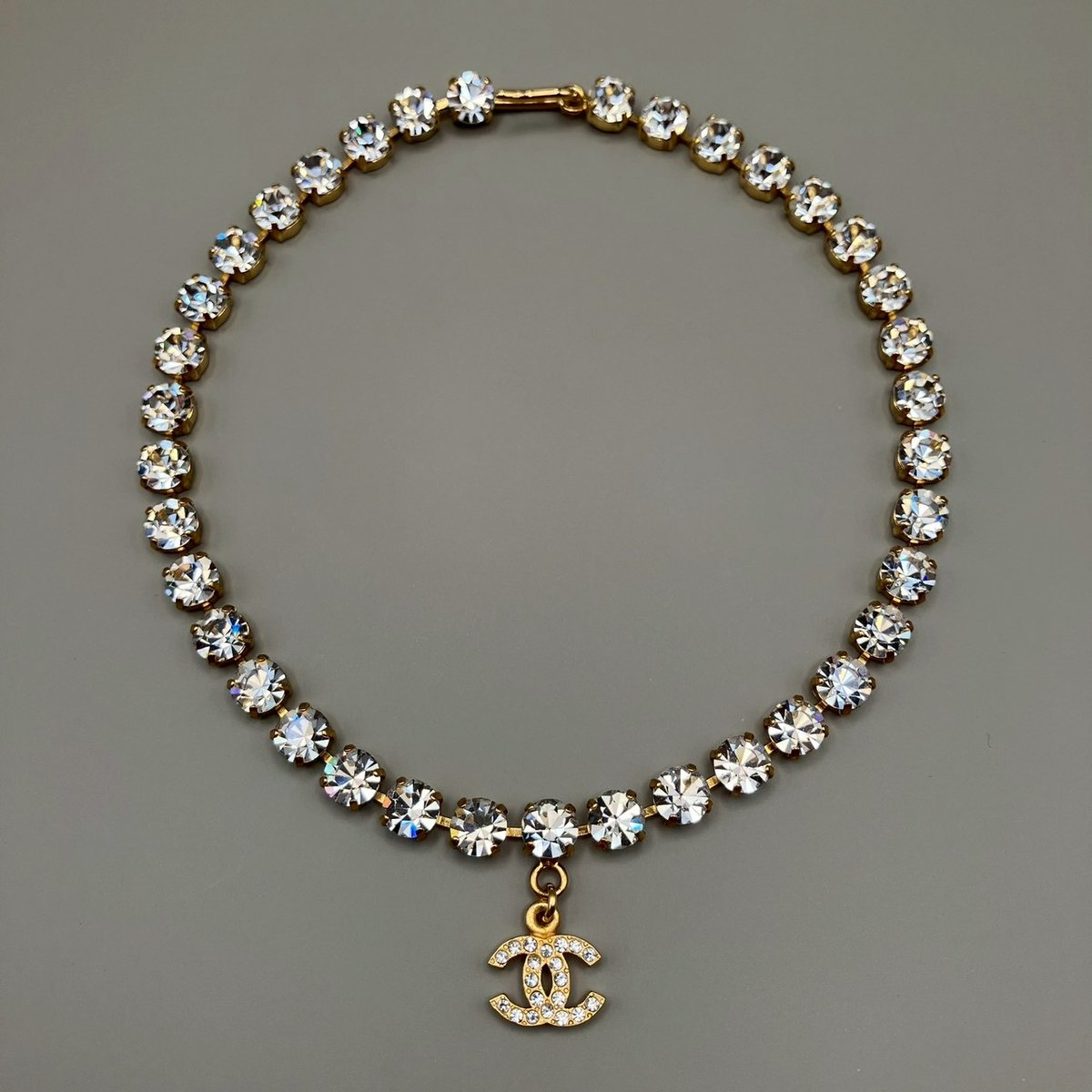 CHANEL (シャネル) ヴィンテージ ラインストーン ココマーク