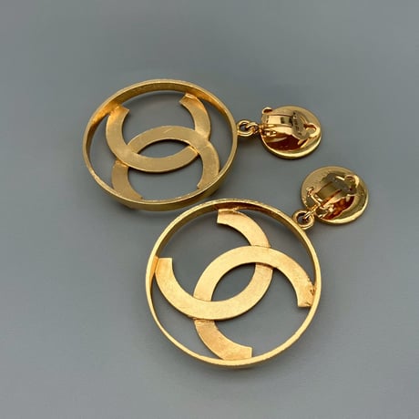 CHANEL (シャネル) ヴィンテージ デカココ ココマーク スイング イヤリング