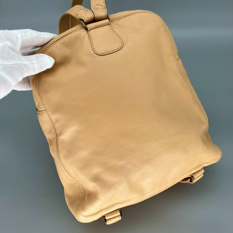 CHANEL (シャネル) ヴィンテージ デカココ ココマーク ベージュ リュックサック バックパック