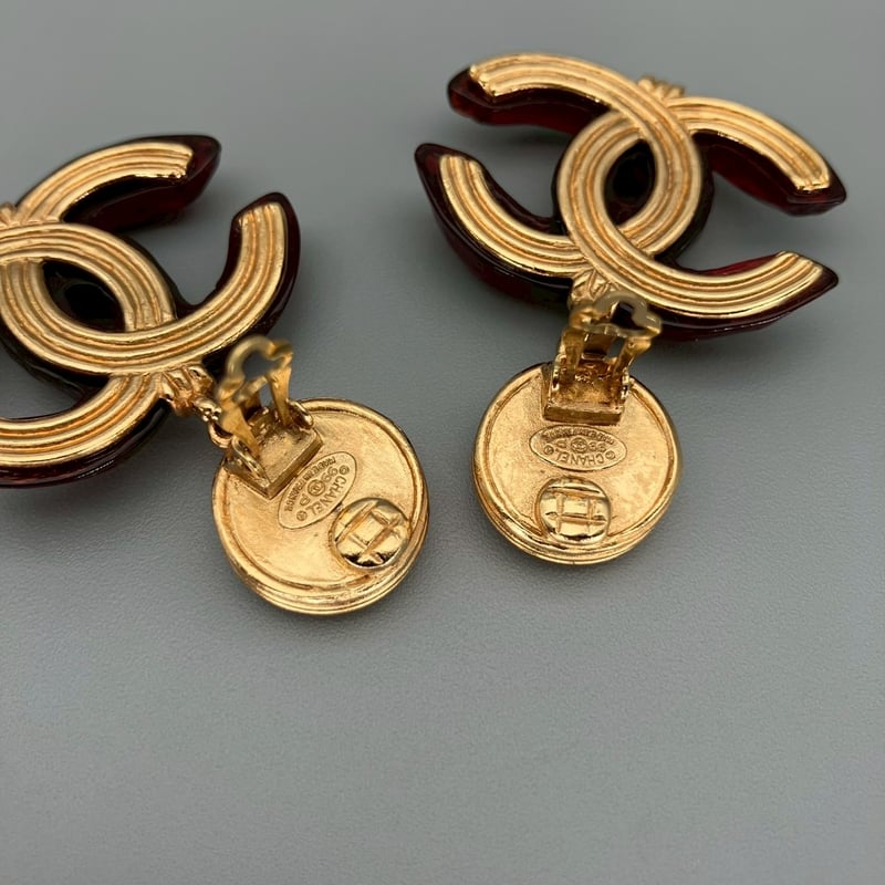 CHANEL (シャネル) ヴィンテージ グリポア カラーストーン デカココ