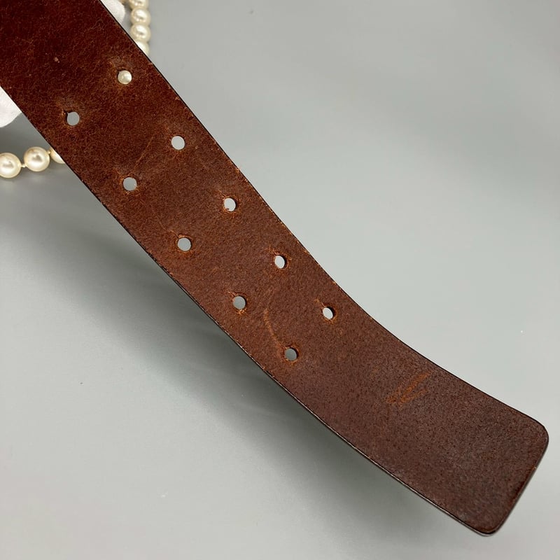 CHANEL (シャネル) ヴィンテージ パール 3連チェーン ベルト