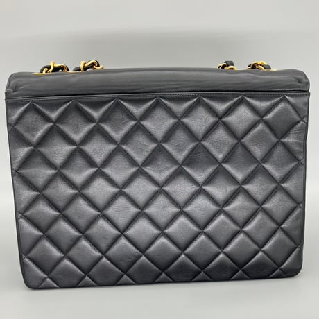 CHANEL (シャネル) ヴィンテージ デカマトラッセ34 ターンロック ダブルチェーン ショルダーバッグ