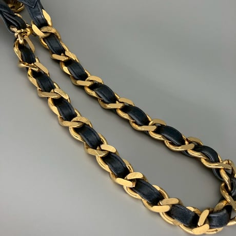 CHANEL (シャネル) ヴィンテージ 31 RUE CAMBON レザー チェーン ベルト