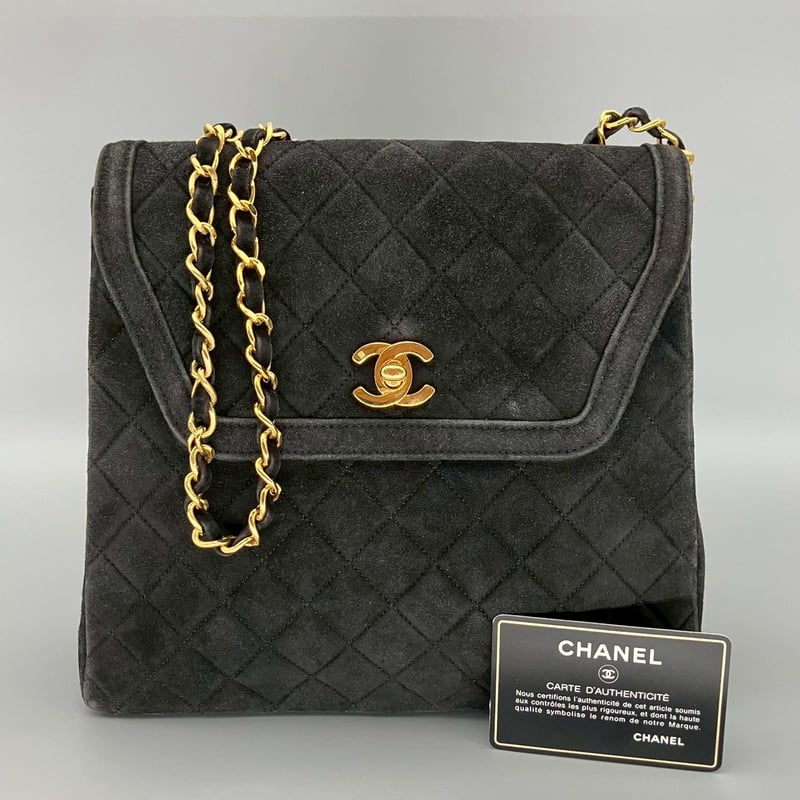 CHANEL (シャネル) ヴィンテージ スエード ターンロック ココ