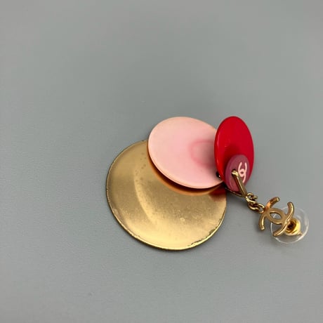 CHANEL (シャネル) ヴィンテージ ココマーク ラウンド ピアス