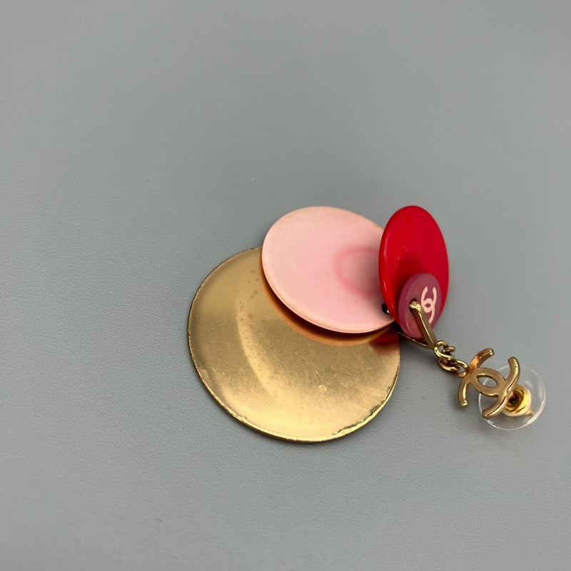 CHANEL (シャネル) ヴィンテージ ココマーク ラウンド ピアス