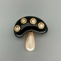 CHANEL (シャネル) ヴィンテージ キノコ マッシュルーム パール ブローチ