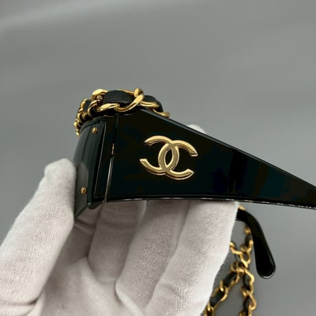 CHANEL (シャネル) ヴィンテージ ココマーク チェーン サングラス