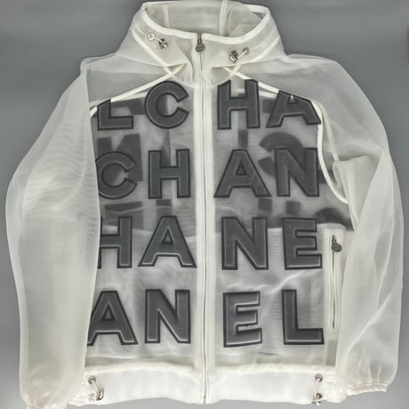 CHANEL (シャネル) ファレル ウィリアムス ビッグロゴ メッシュ ブルゾン ジャケット