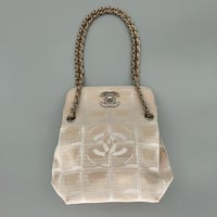 CHANEL (シャネル) ヴィンテージ ニュートラベルライン ターンロック ココマーク ミニバッグ ハンドバッグ