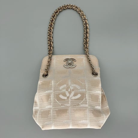 CHANEL (シャネル) ヴィンテージ ニュートラベルライン ターンロック ココマーク ミニバッグ ハンドバッグ