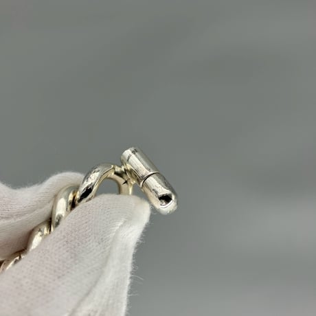 CHANEL (シャネル) ヴィンテージ デカココ ココマーク ターンロック シルバー ブレスレット