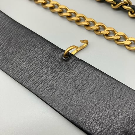 CHANEL (シャネル) ヴィンテージ ココマーク ダブルチェーン ベルト