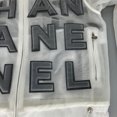 CHANEL (シャネル) ファレル ウィリアムス ビッグロゴ メッシュ ブルゾン ジャケット