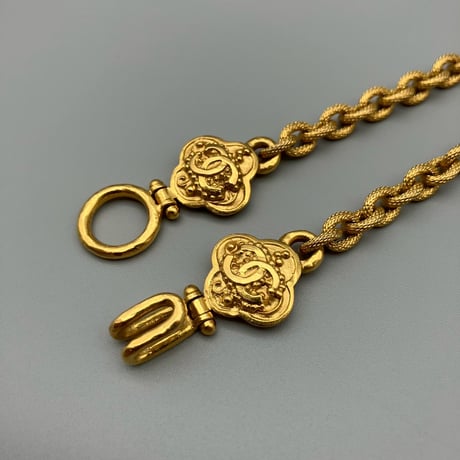 CHANEL (シャネル) ヴィンテージ パール ココマーク クロス ネックレス