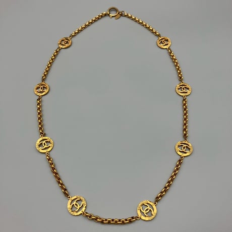 CHANEL (シャネル) ヴィンテージ ラウンド ココマーク ネックレス