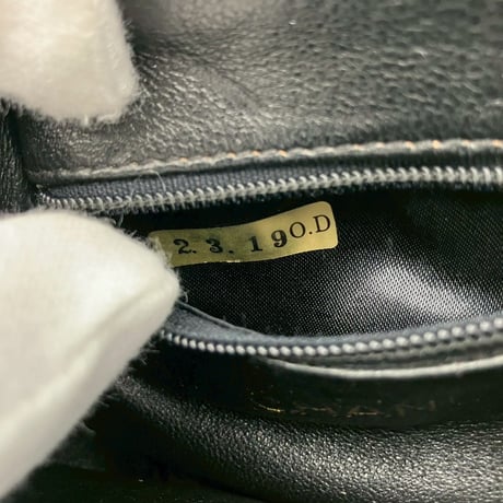 CHANEL (シャネル) ヴィンテージ ラムスキン がま口 ココマーク フリンジ ウエストバッグ