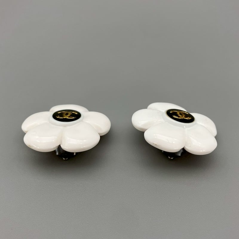 CHANEL (シャネル) ヴィンテージ ココマーク カメリア イヤリング