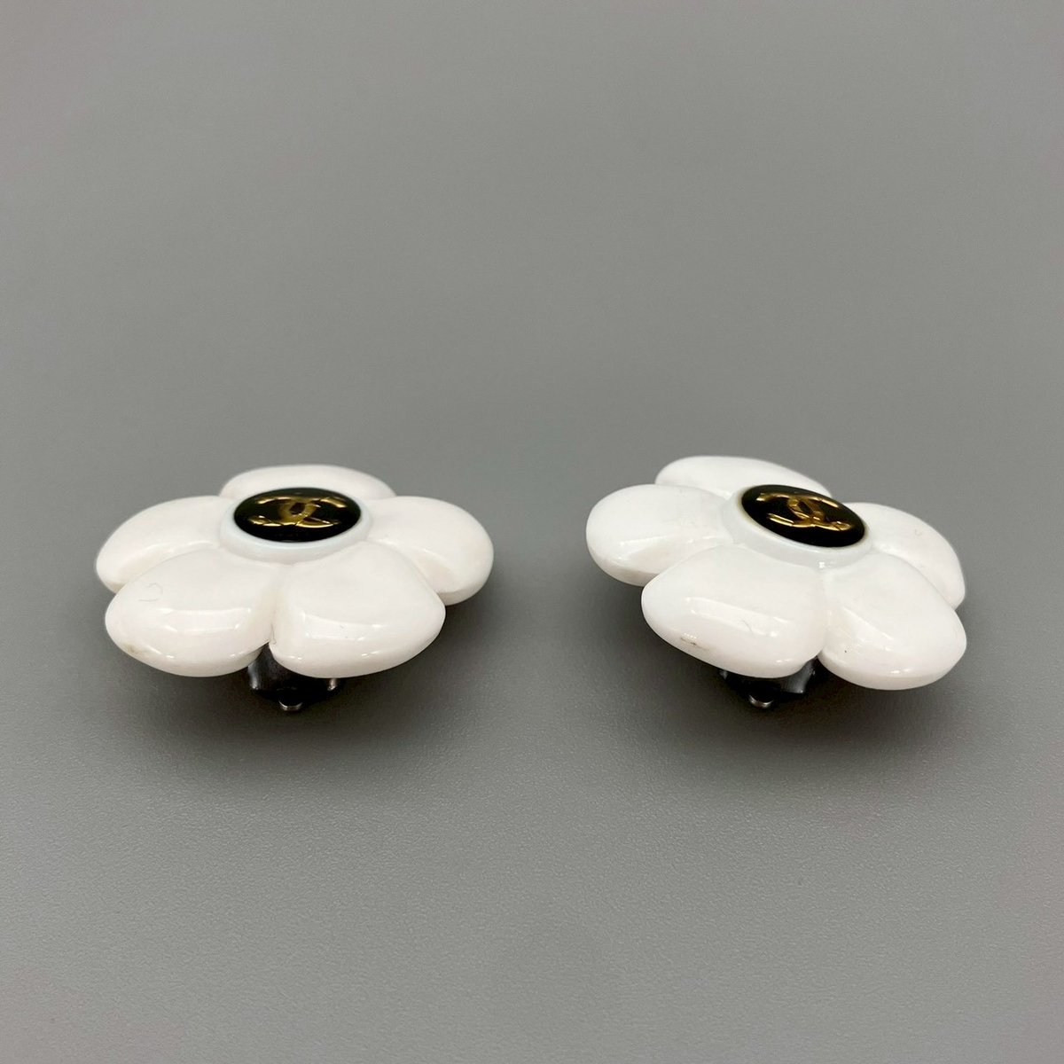 CHANEL (シャネル) ヴィンテージ ココマーク カメリア イヤリング