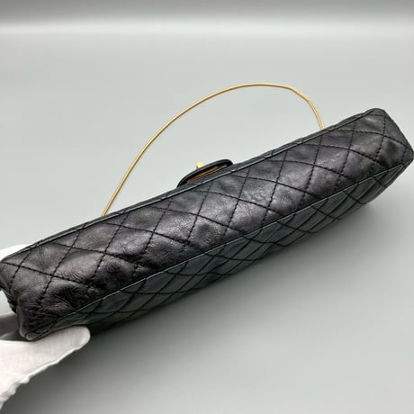 CHANEL (シャネル) ヴィンテージ マトラッセ 2.55 ミラー ロングショルダーバッグ