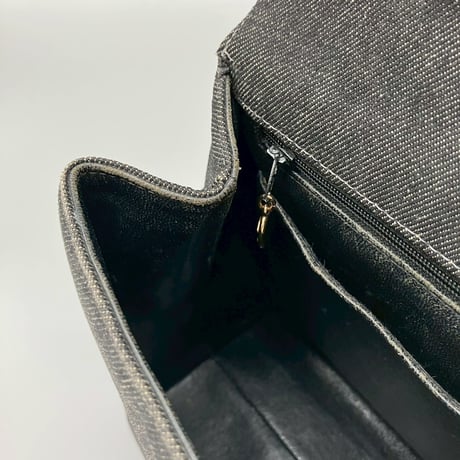 CHANEL (シャネル) ヴィンテージ デニム ターンロック ココマーク ケリー ハンドバッグ