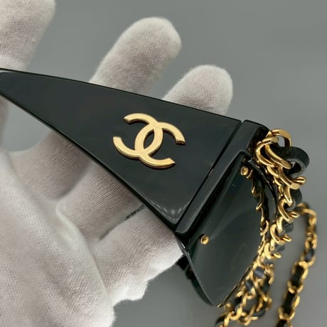 CHANEL (シャネル) ヴィンテージ ココマーク チェーン サングラス