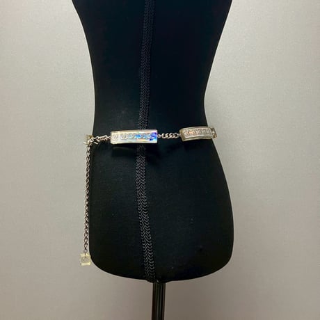 CHANEL (シャネル) ヴィンテージ ココマーク クリア チェーンベルト