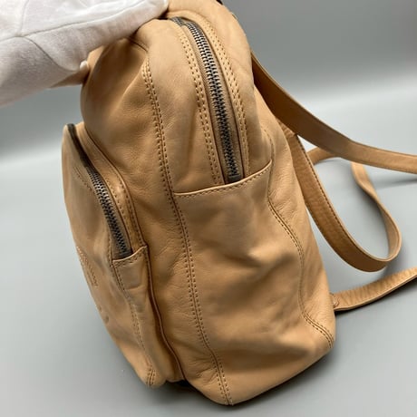 CHANEL (シャネル) ヴィンテージ デカココ ココマーク ベージュ リュックサック バックパック